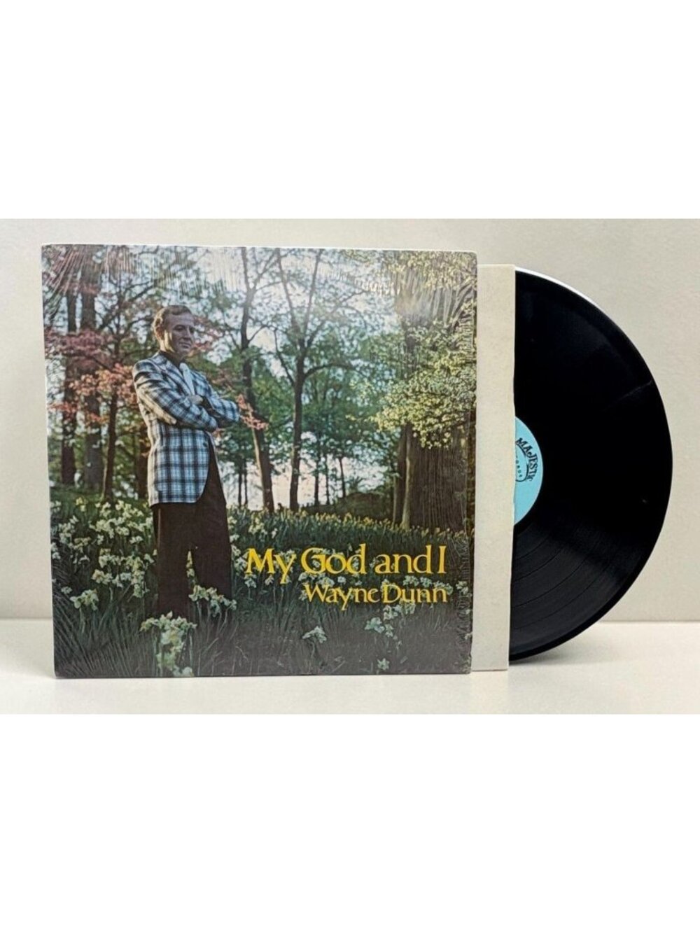 Wayne Dunn My God and I Vinyl LP 1970s Country Gospel Religious Majestic Records